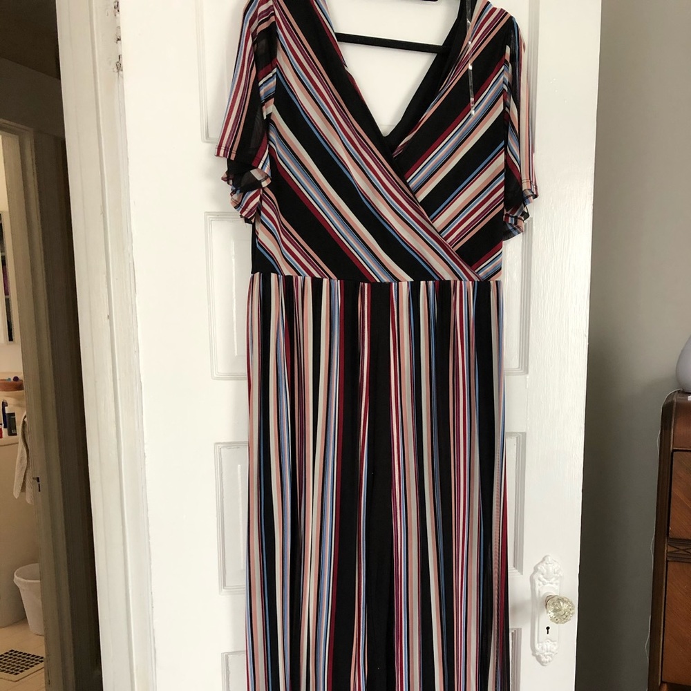 Maxi dress/ jumpsuit , colorful stripes